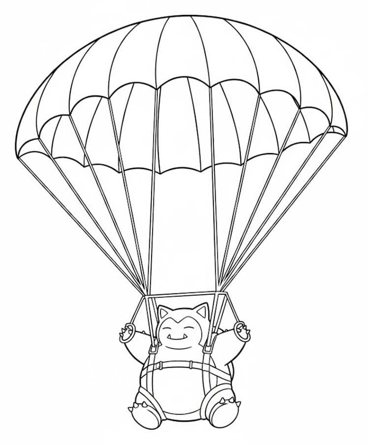 Pokémon Snorlax Görüntü Boyama Sayfası