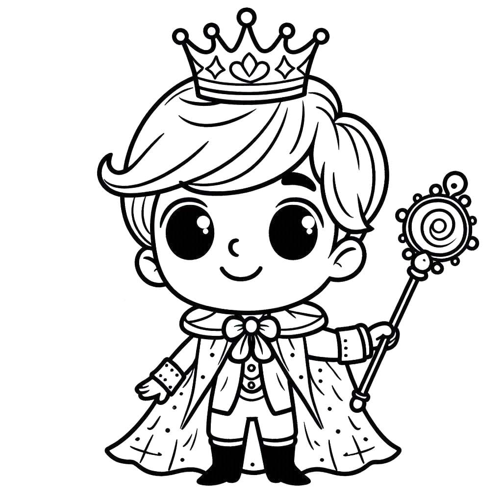 Prens Ücretsiz Çiz Boyama Sayfası