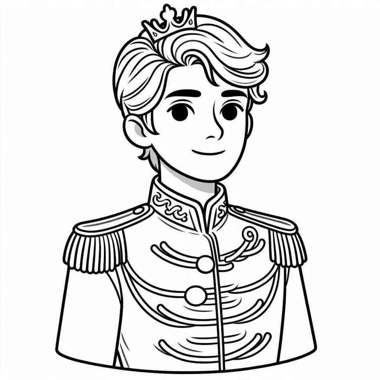 Prens Ücretsiz Boyama Sayfası