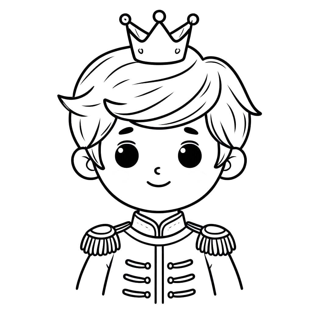 Prens ücretsiz yazdırılabilir basit Boyama Sayfası