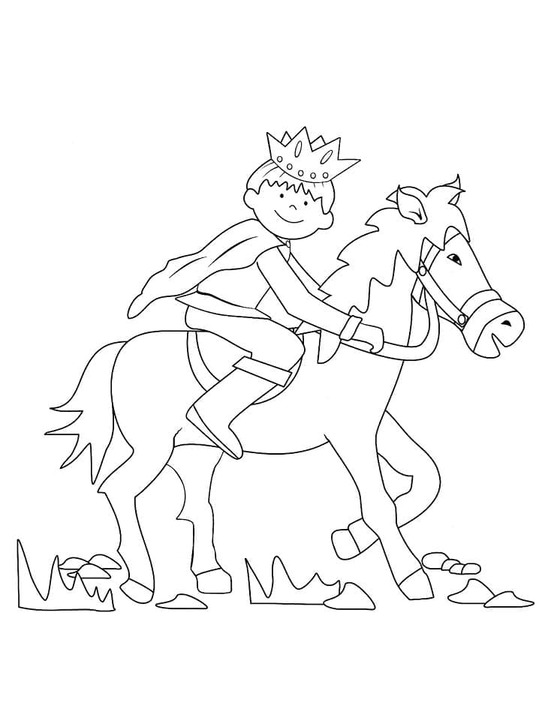 Prens ücretsiz yazdırılabilir temel Boyama Sayfası