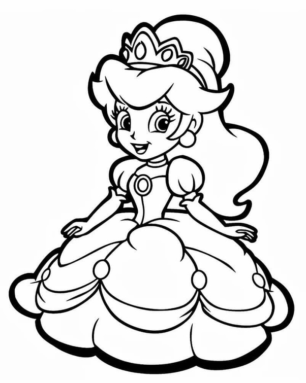 Prenses Daisy 2 Boyama Sayfası