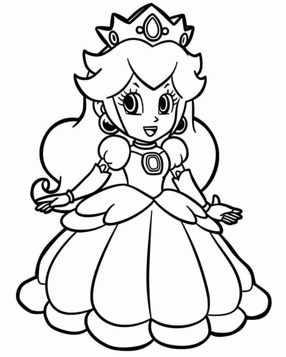 Prenses Daisy 7 Boyama Sayfası