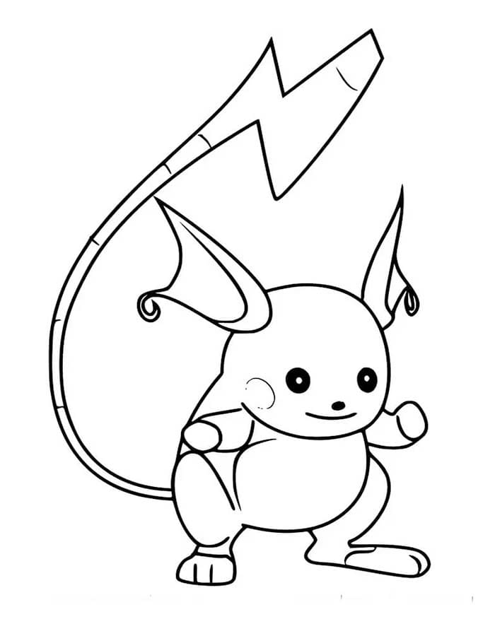 Raichu Çizim Boyama Sayfası