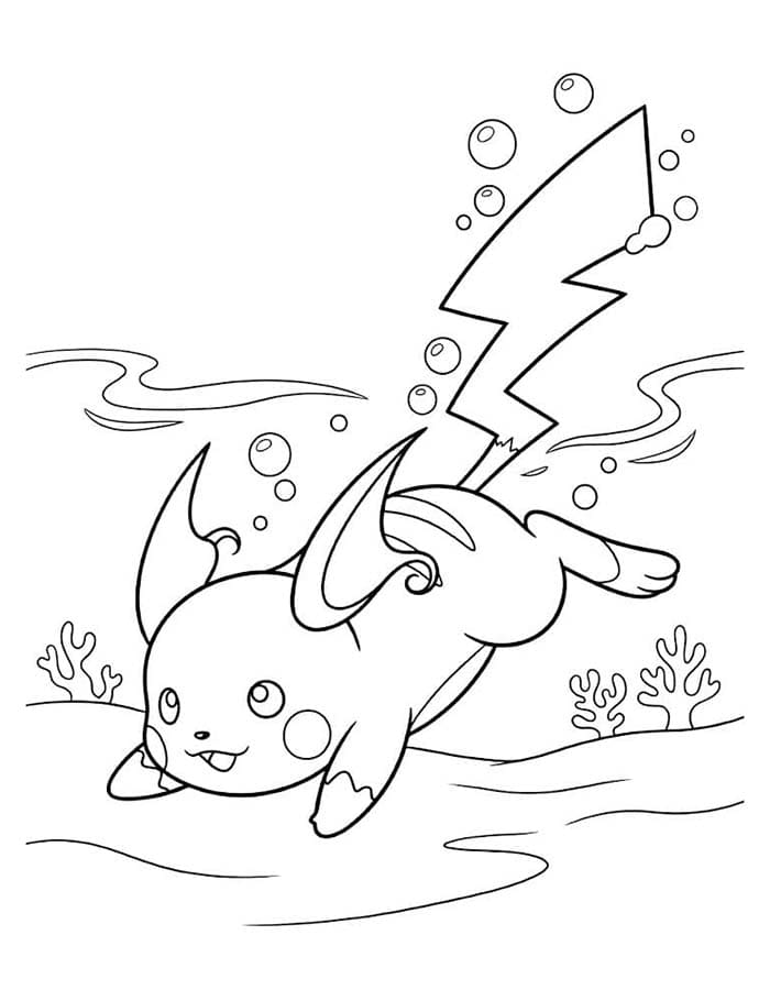 Raichu Kolay Boyama Sayfası