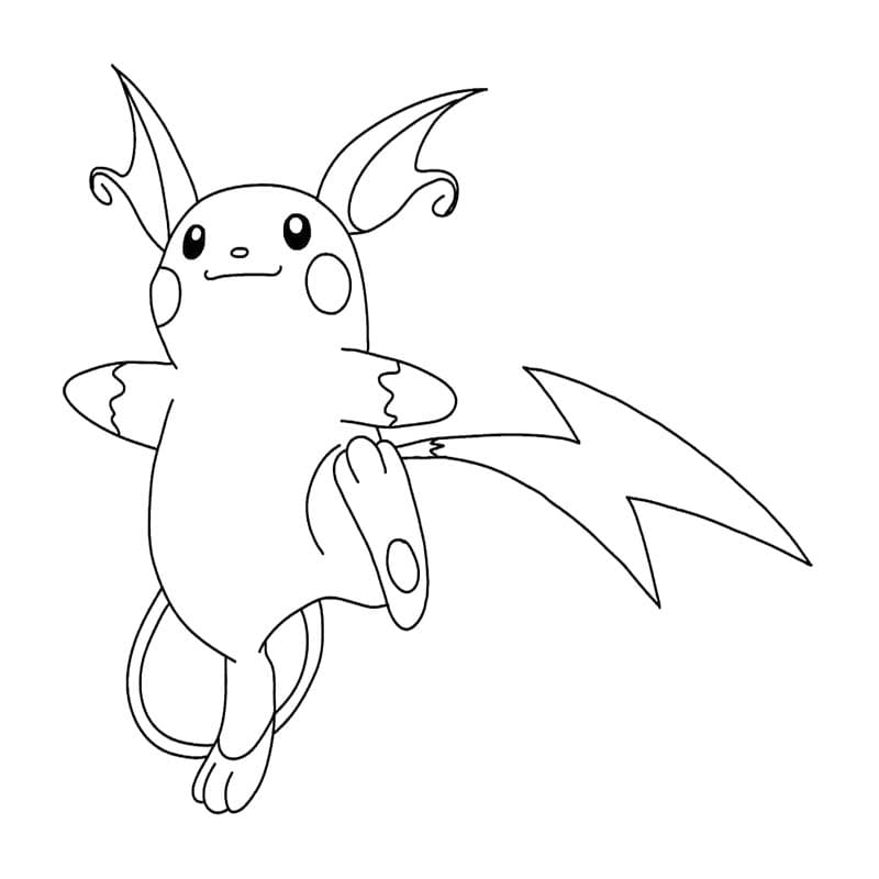 Raichu Temel Boyama Sayfası