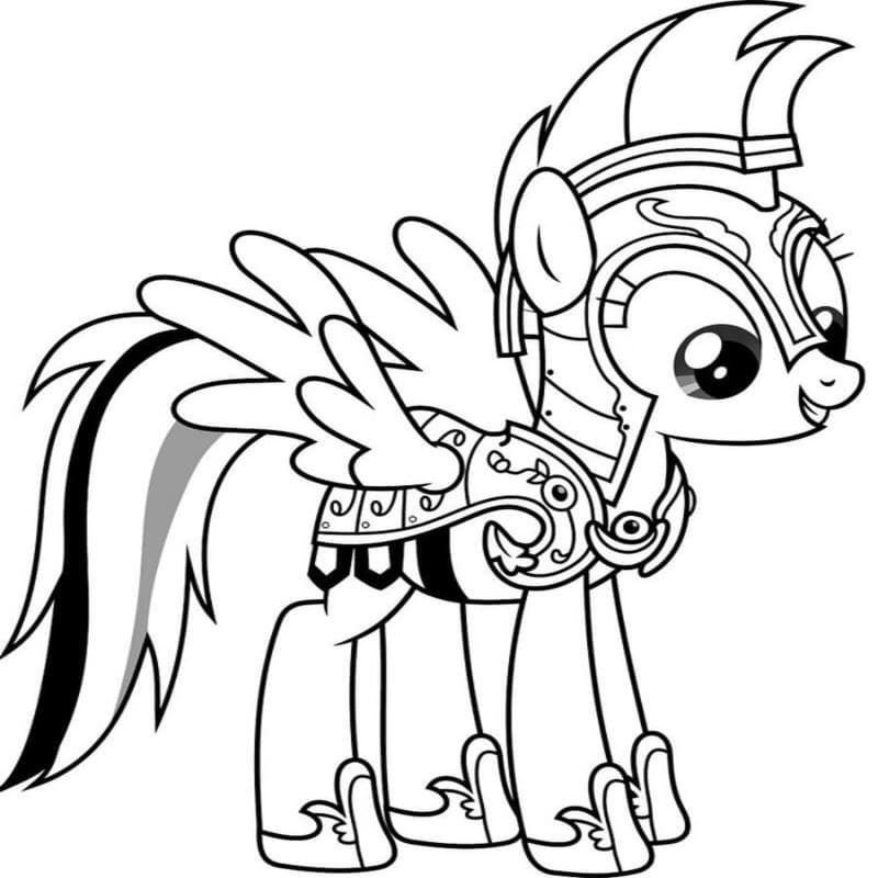 Rainbow Dash ücretsiz yazdırılabilir Boyama Sayfası