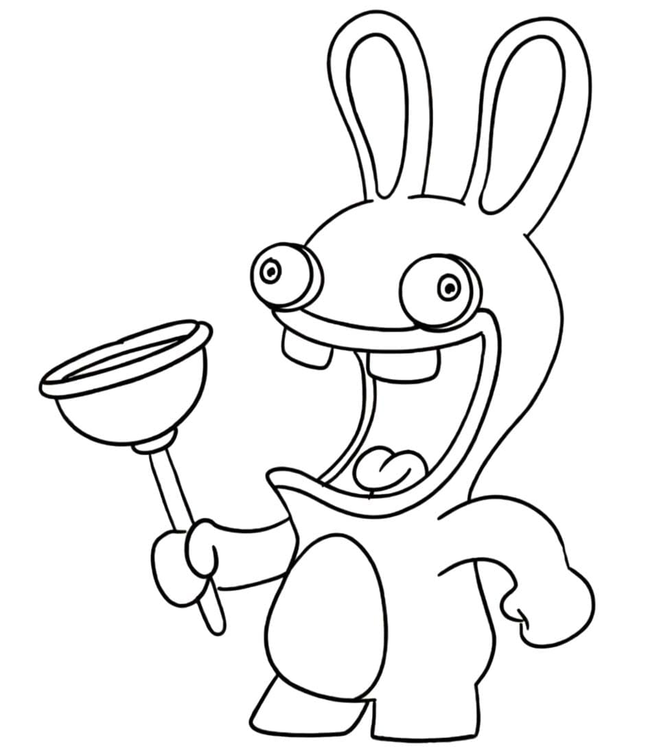 Raving Rabbids Görüntü Boyama Sayfası