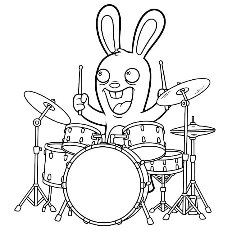 Raving Rabbids Ücretsiz Boyama Sayfası