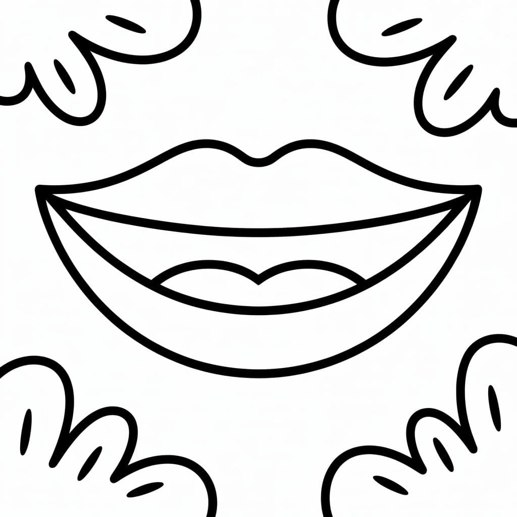 Resim Ağız Boyama Sayfası