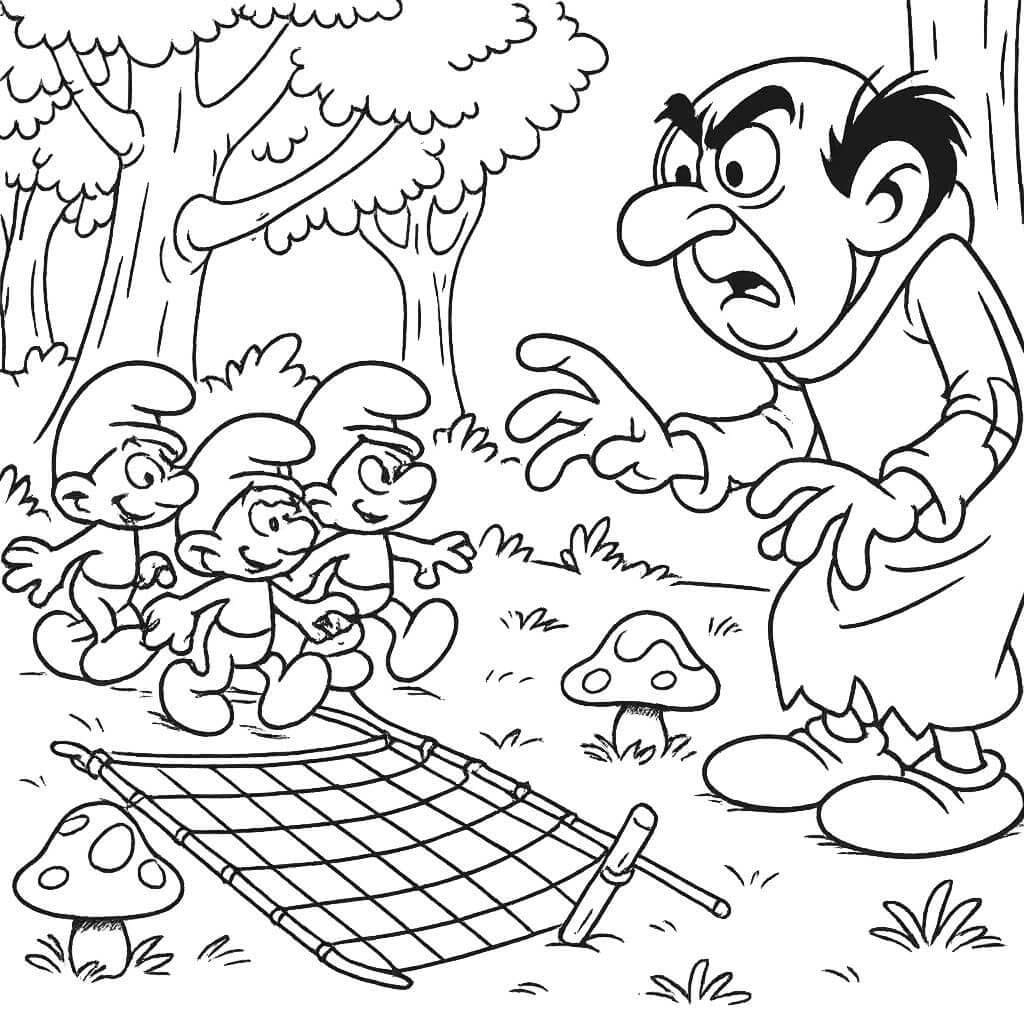 Resim Gargamel Boyama Sayfası