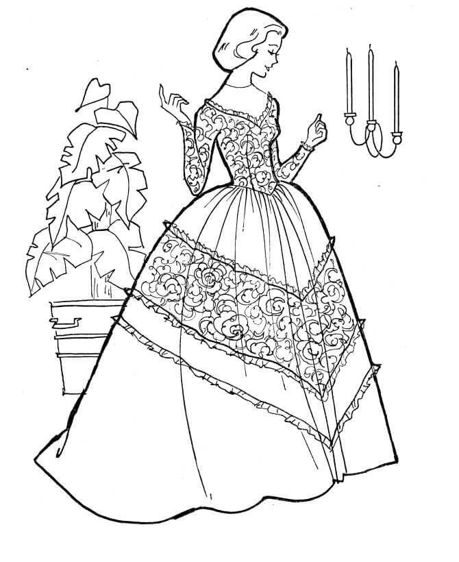 Resim Gelin ve Damat Boyama Sayfası