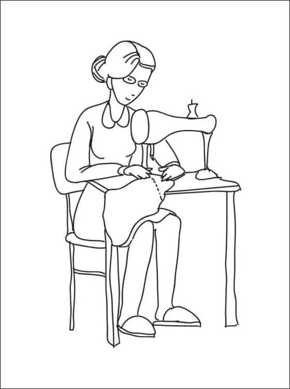 Resim Terzi ücretsiz yazdırılabilir Boyama Sayfası