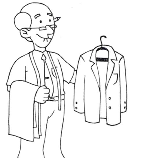 Resim Terzi ücretsiz Boyama Sayfası