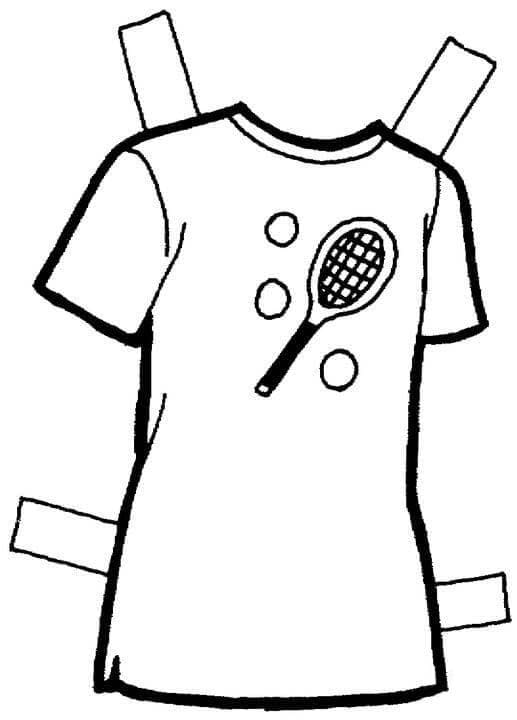 Resim Tişört ücretsiz yazdırılabilir Boyama Sayfası