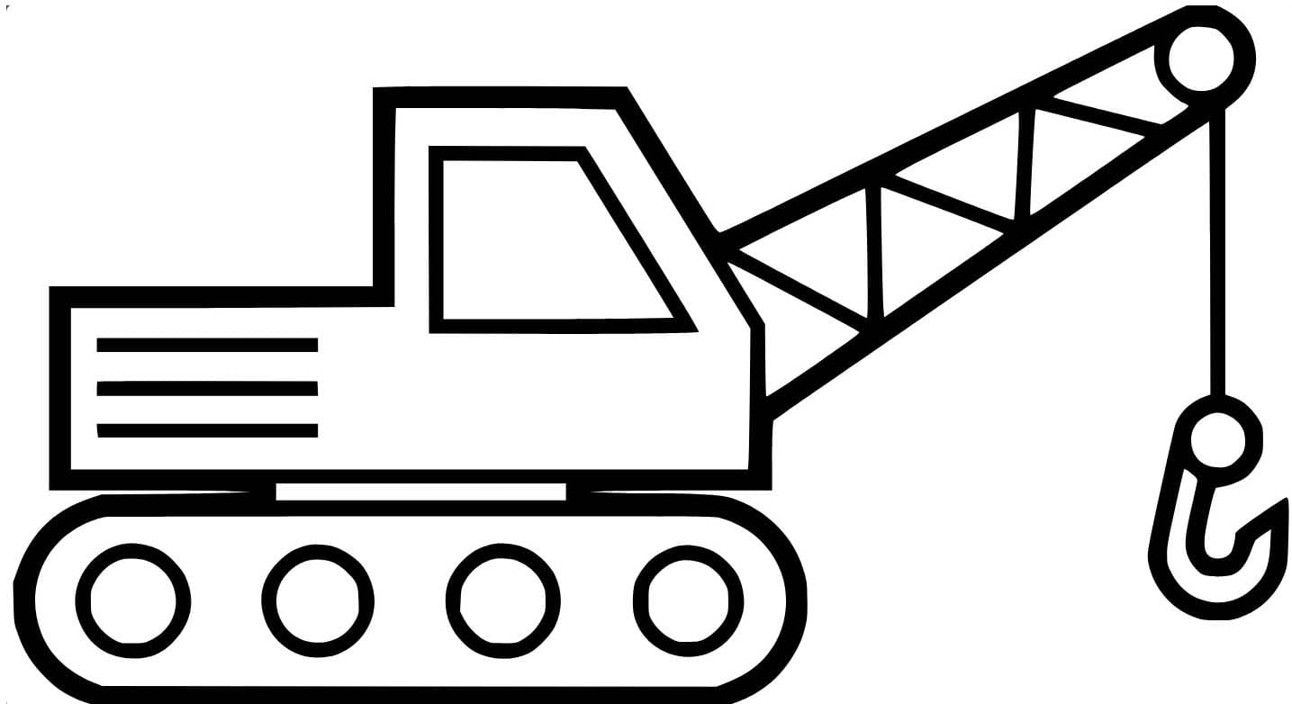 Resim Vinç temel Boyama Sayfası