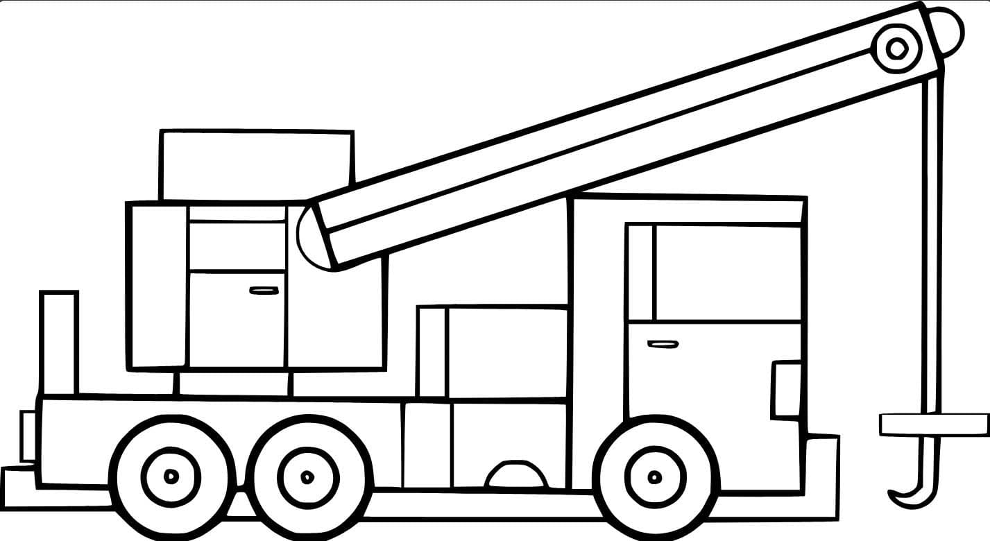 Resim Vinç yazdırılabilir Boyama Sayfası