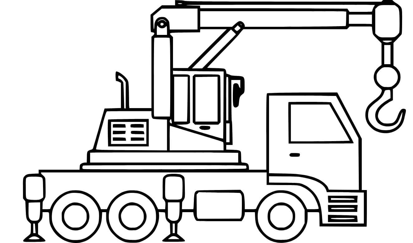 Resim Vinç Boyama Sayfası