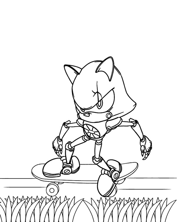 Resmini Metal Sonic Boyama Sayfası