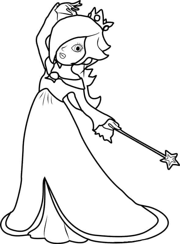 Rosalina Yazdırılabilir Boyama Sayfası