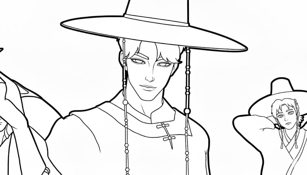 Saja Boys Ücretsiz Yazdırılabilir Boyama Sayfası