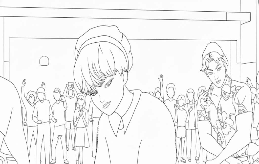 Saja Boys resim ücretsiz yazdırılabilir Boyama Sayfası