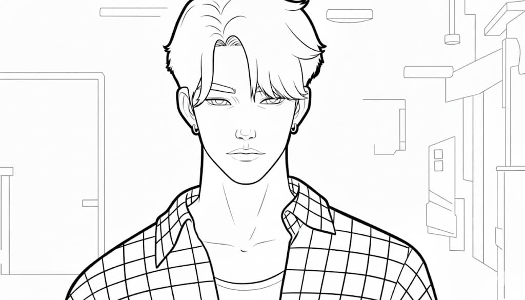 Saja Boys resim ücretsiz Boyama Sayfası