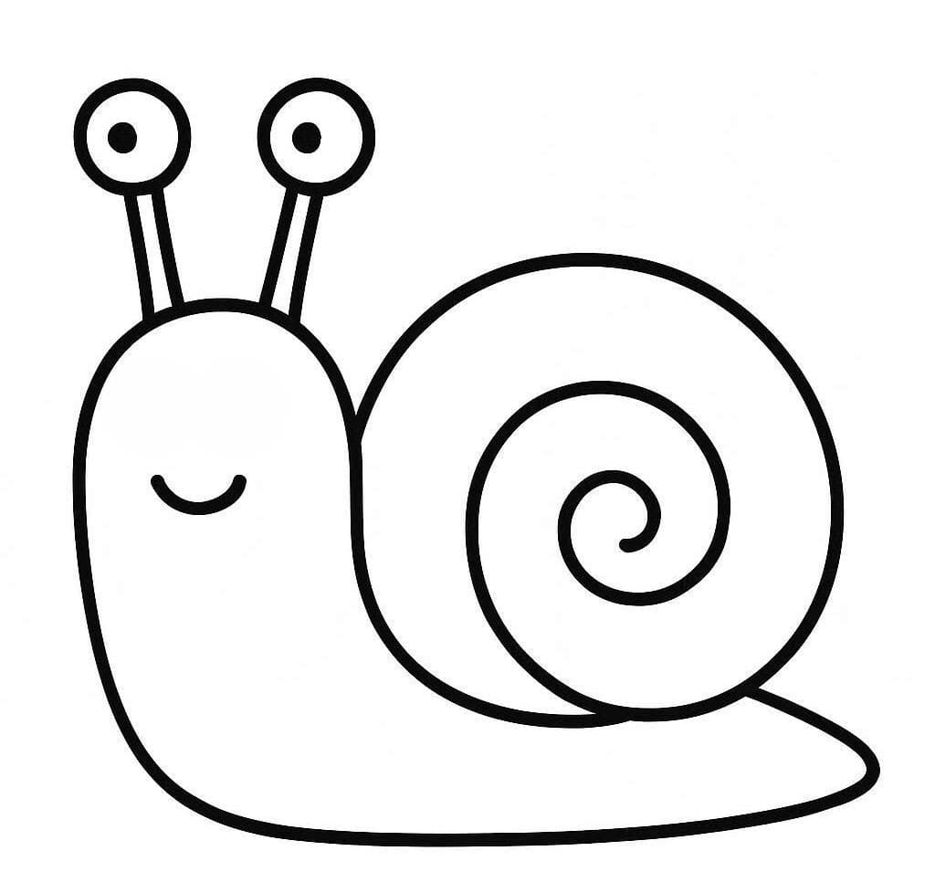 Salyangoz çocuklar için yazdırılabilir