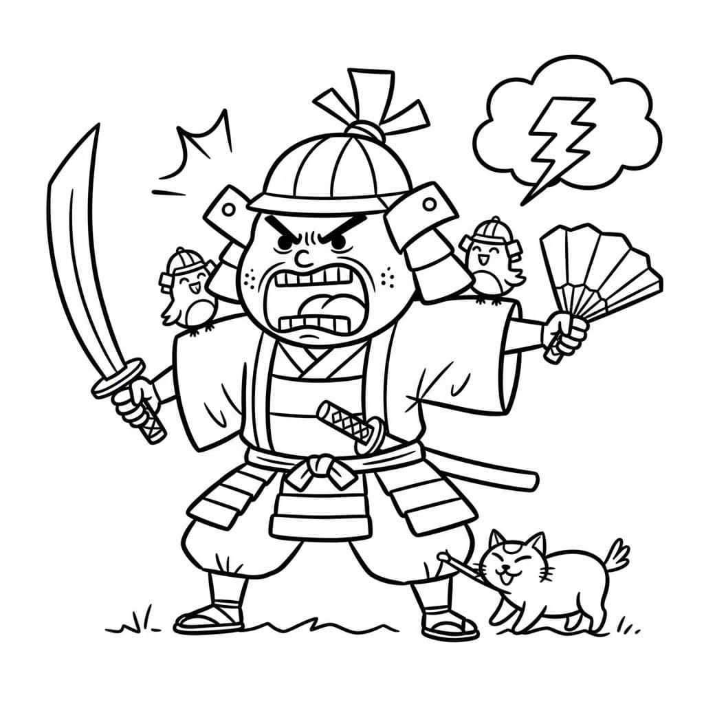 Samuray 6 Boyama Sayfası