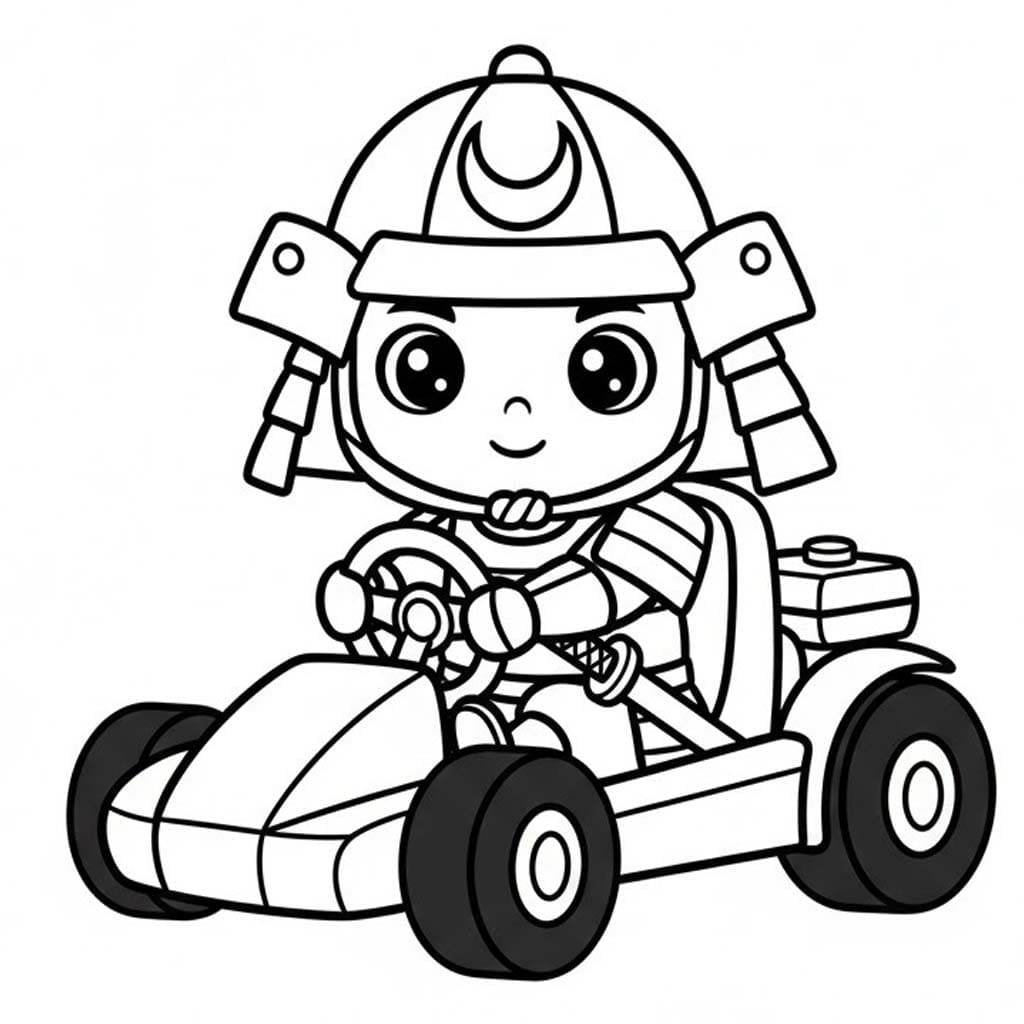 Samuray Ücretsiz Yazdırılabilir Boyama Sayfası