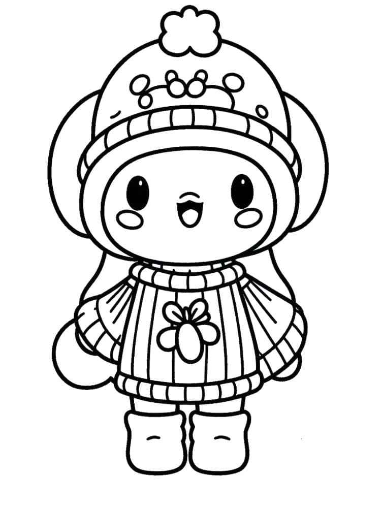 Sanrio Ücretsiz yazdırılabilir Boyama Sayfası