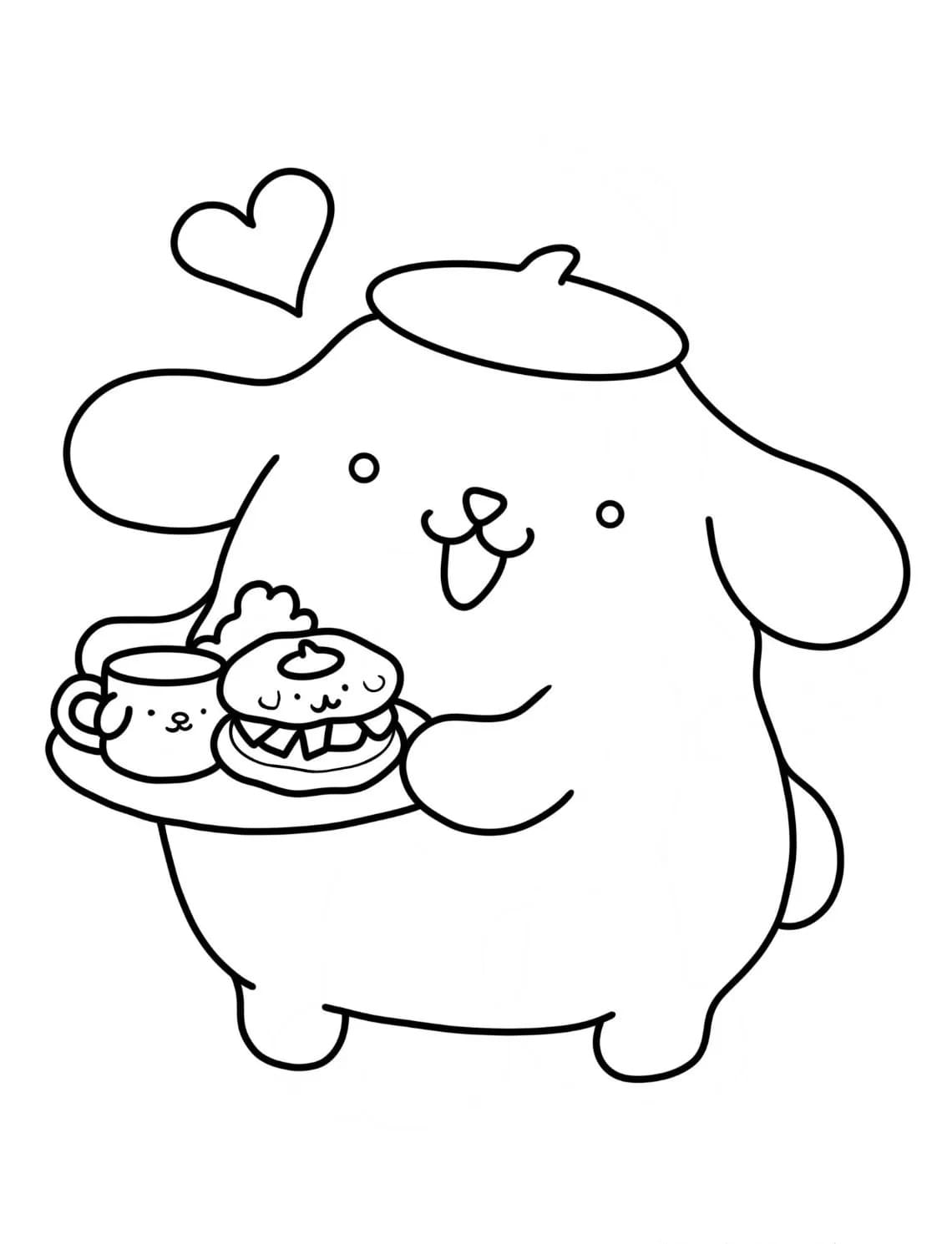 Sanrio çocuklar için basit Boyama Sayfası