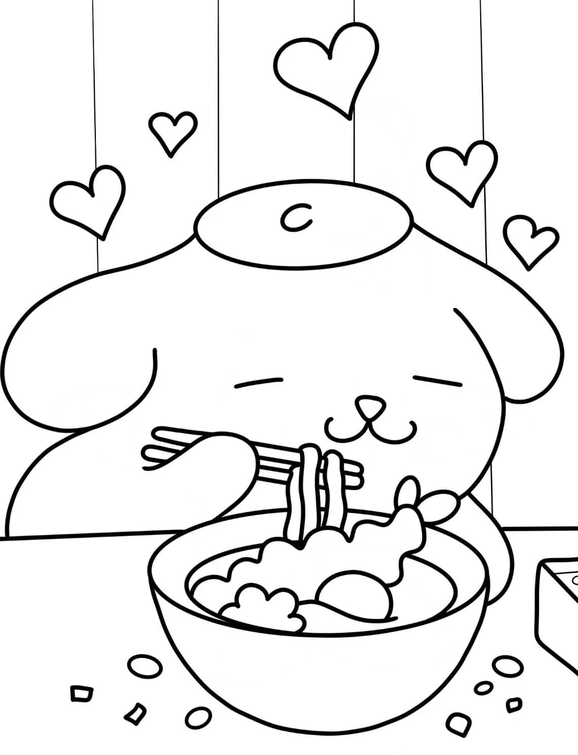 Sanrio çocuklar için temel Boyama Sayfası