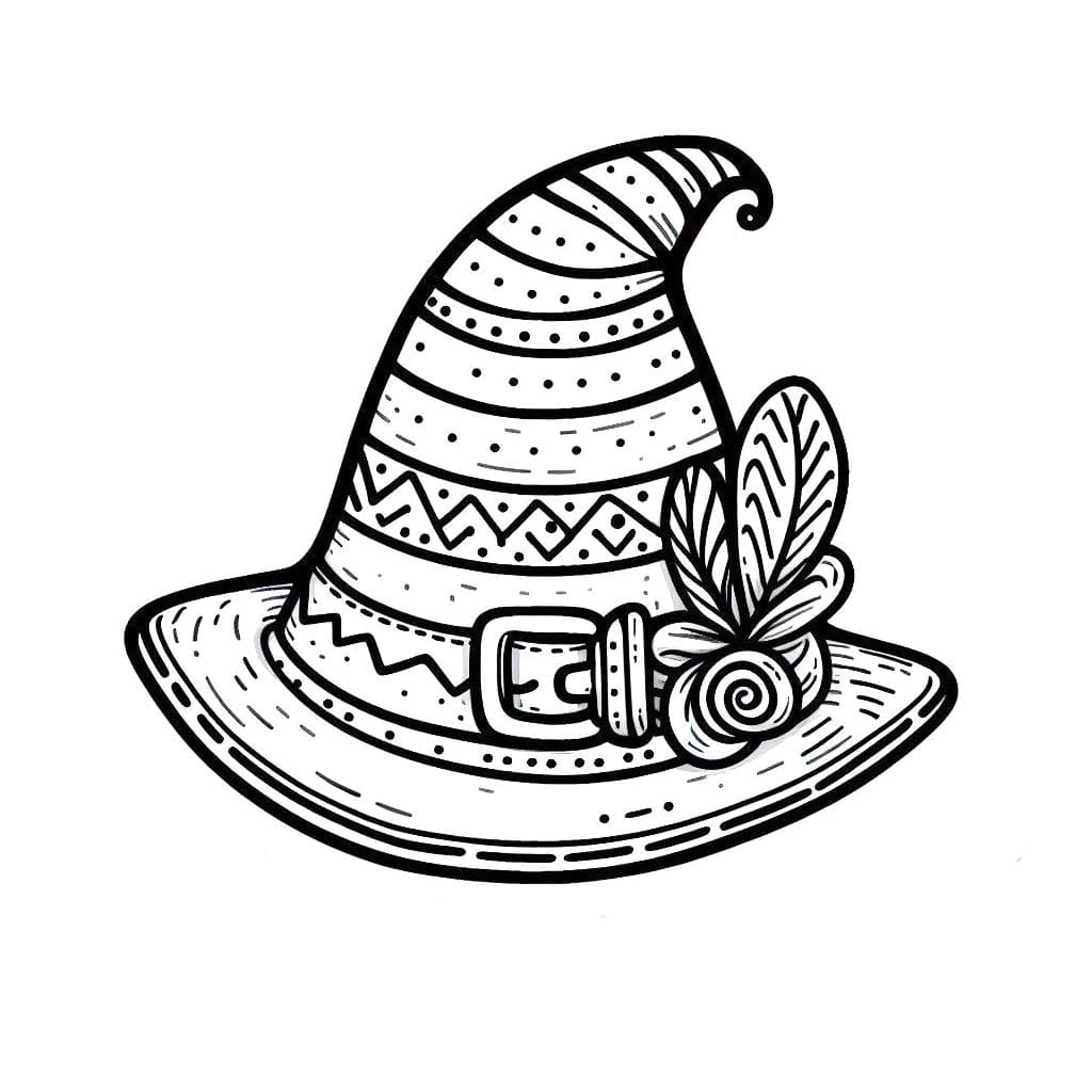 Şapka ücretsiz çiz Boyama Sayfası