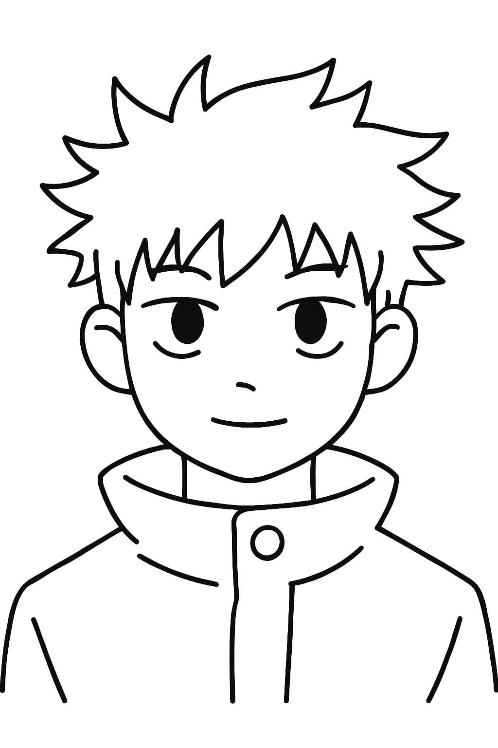 Satoru Gojo Ücretsiz Yazdırılabilir Boyama Sayfası