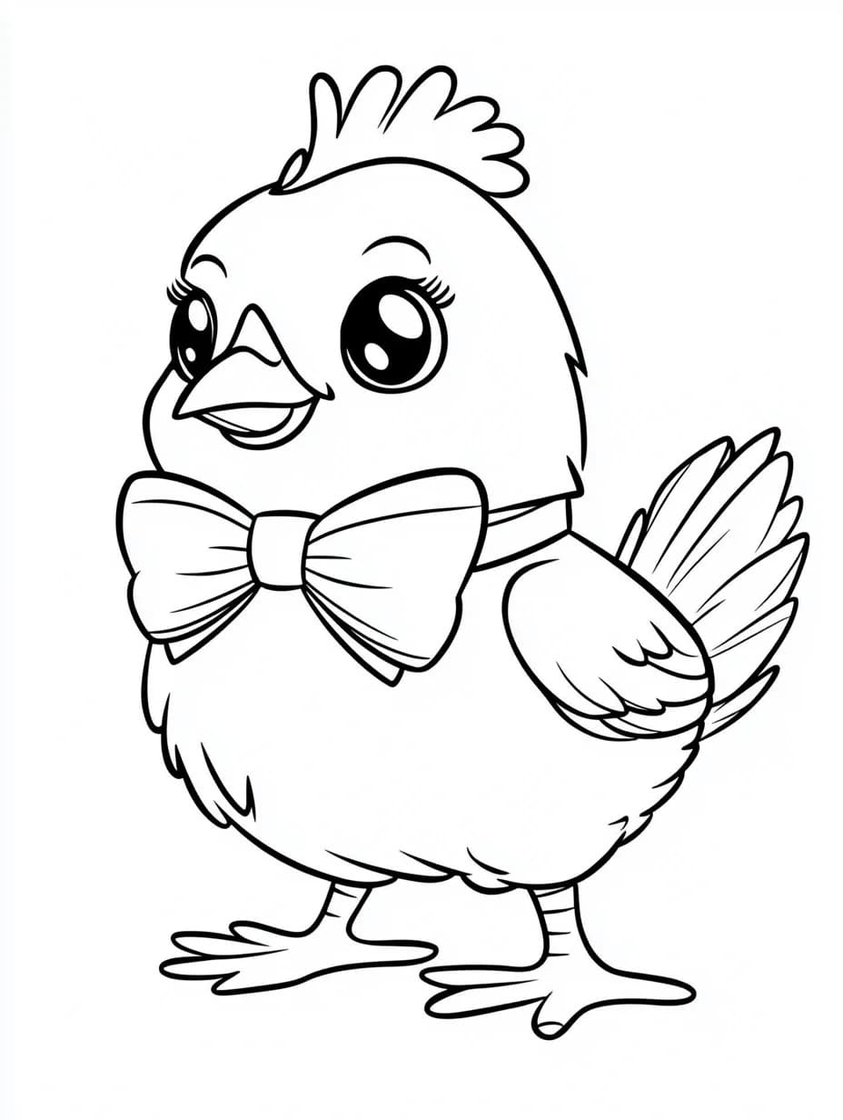 Sevimli Hayvan çizimi temel Boyama Sayfası