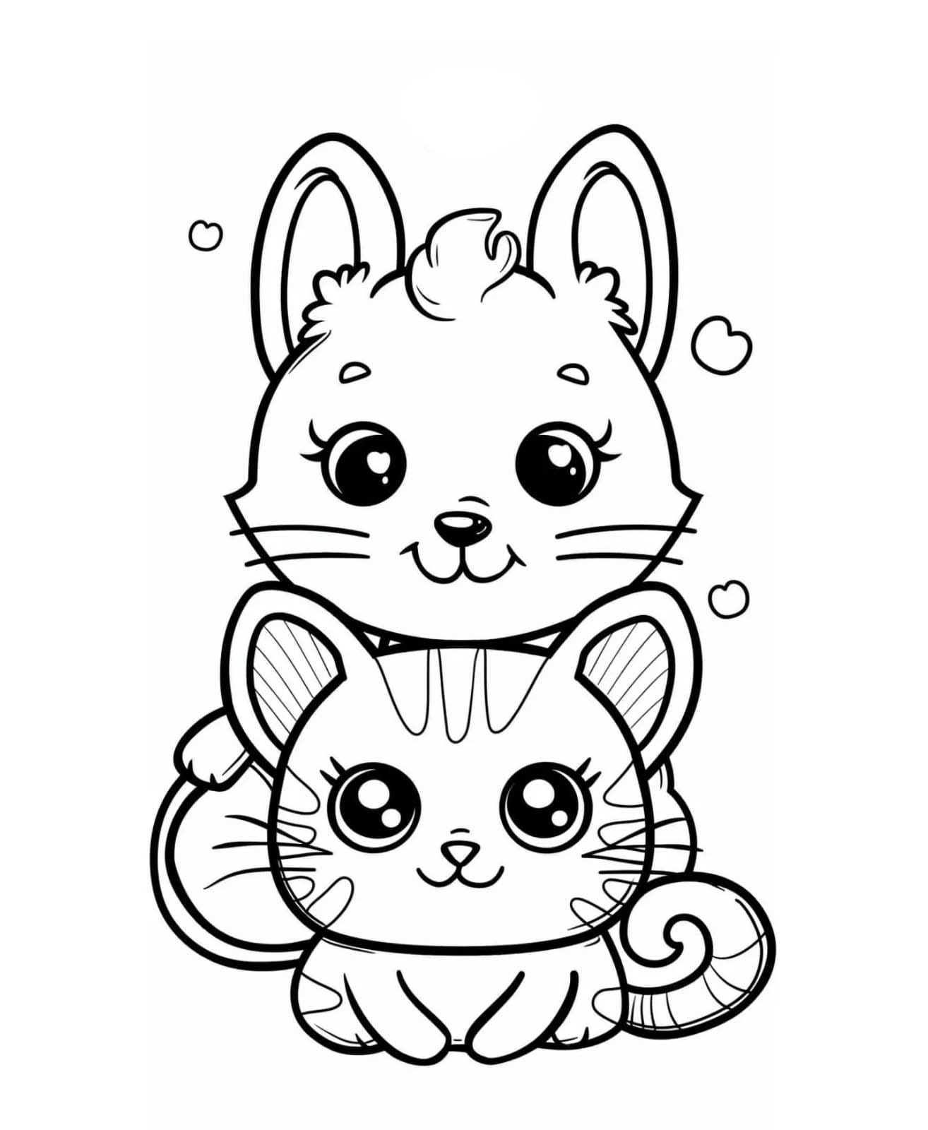 Sevimli Hayvan resmi çiz Boyama Sayfası