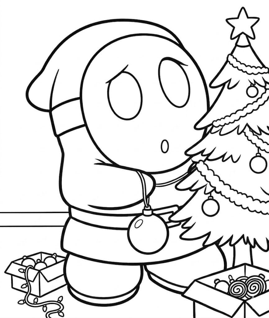 Shy Guy ücretsiz yazdırılabilir Boyama Sayfası