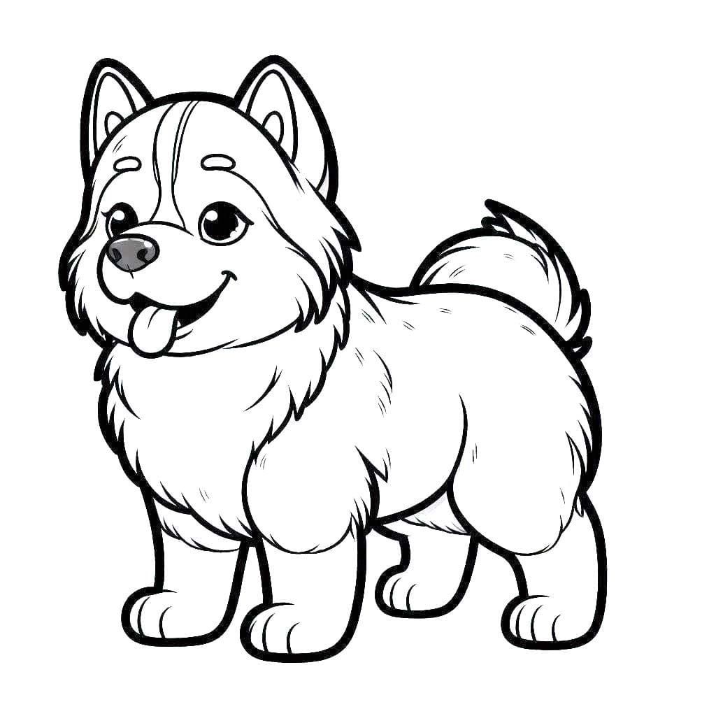 Sibirya kurdu 3 Boyama Sayfası