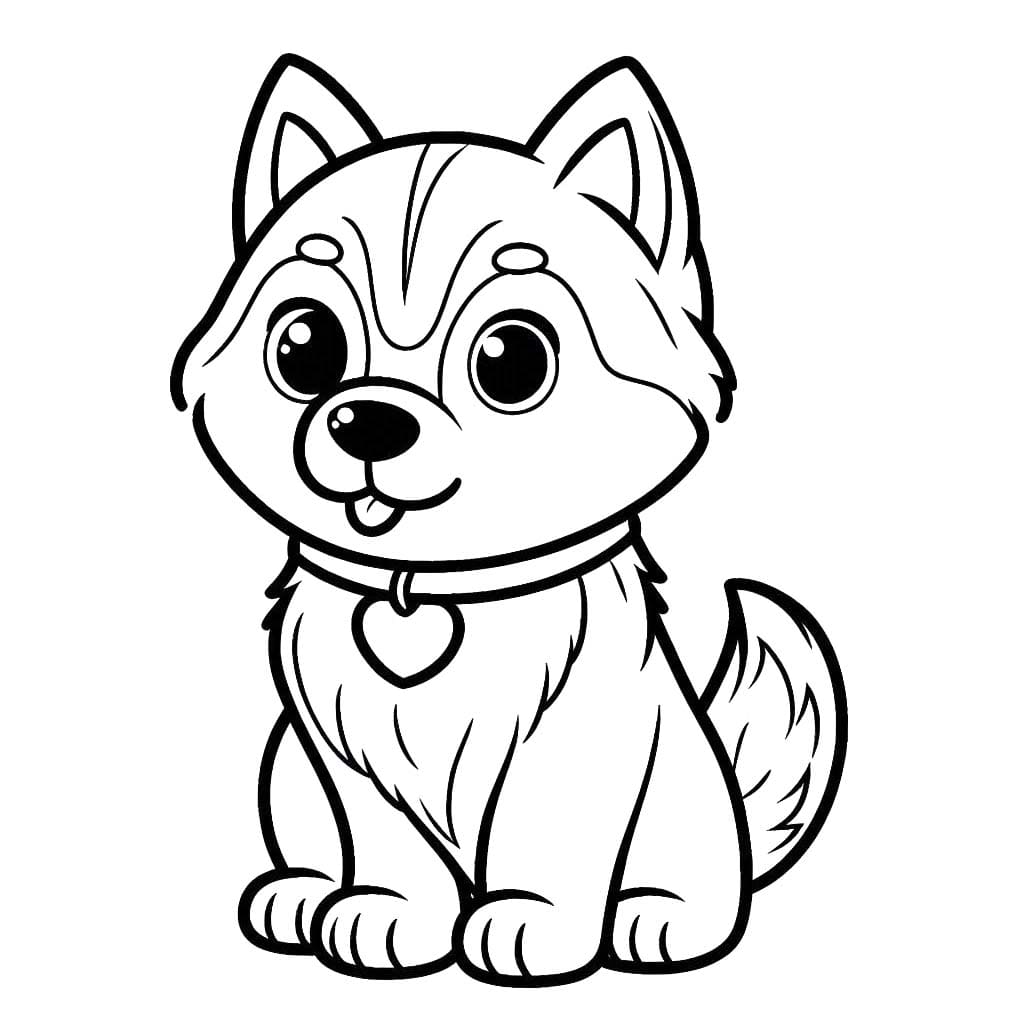 Sibirya kurdu 4 Boyama Sayfası