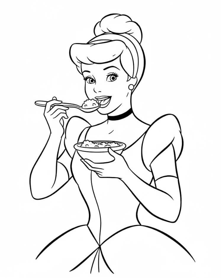 Sindirella çocuklar için ücretsiz yazdırılabilir