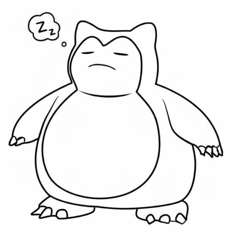 Snorlax Boyama Sayfaları