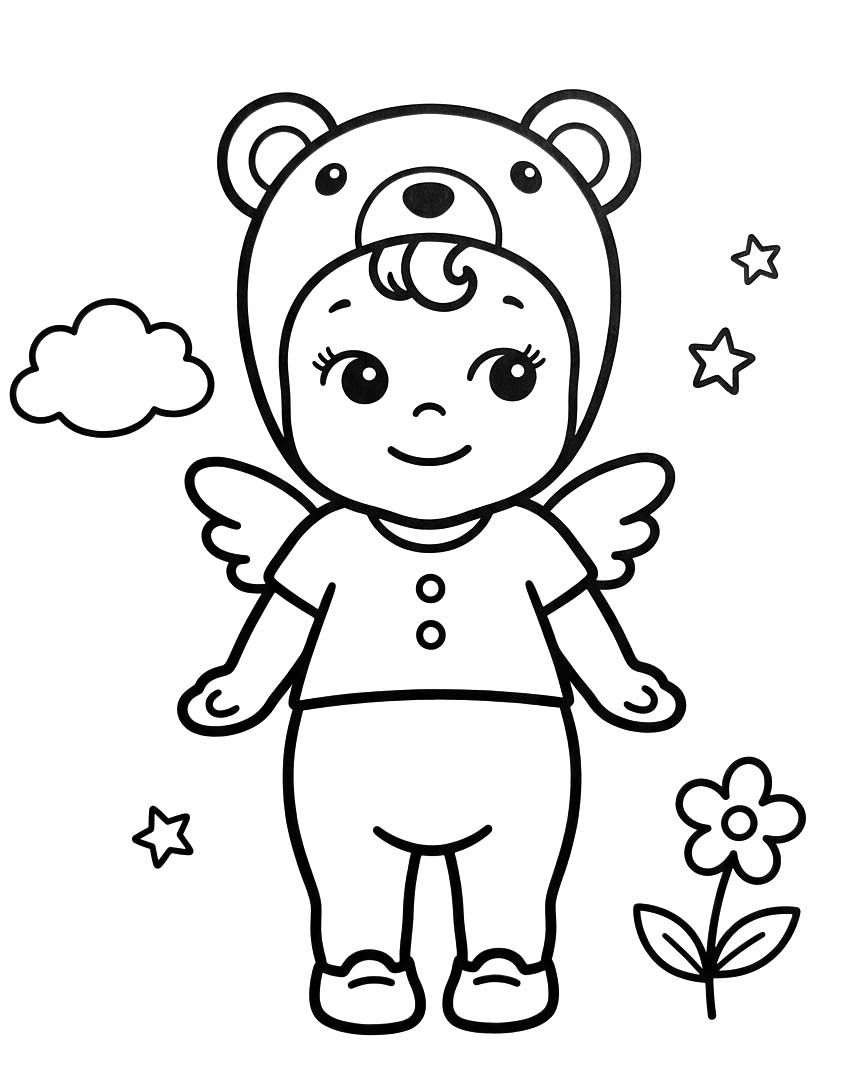 Sonny Angel resim Boyama Sayfası