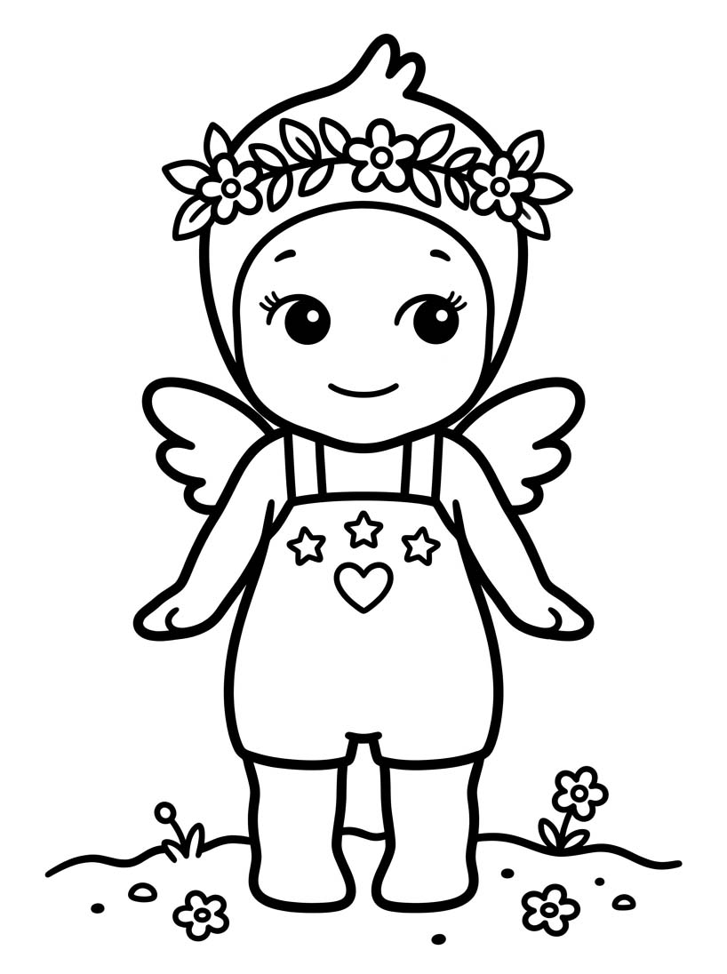 Sonny Angel yazdırılabilir Boyama Sayfası
