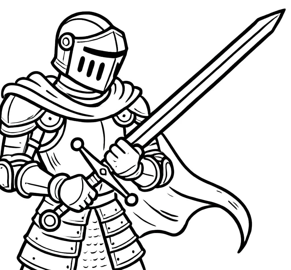 Şövalye 1 Boyama Sayfası
