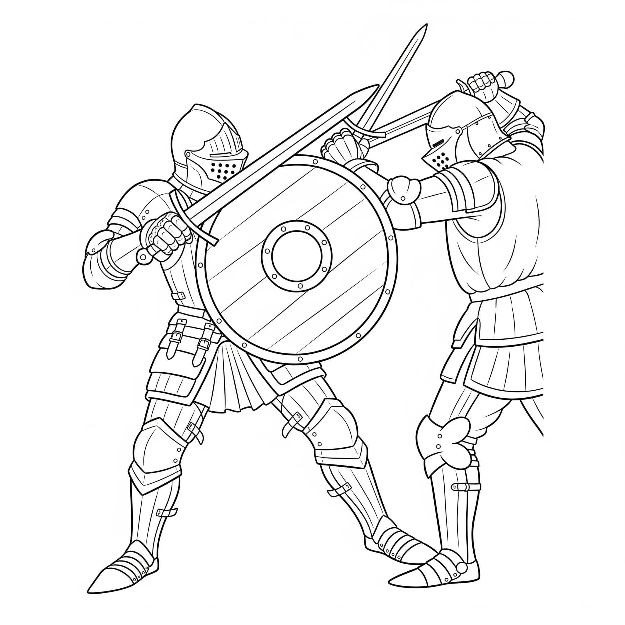 Şövalye 2 Boyama Sayfası