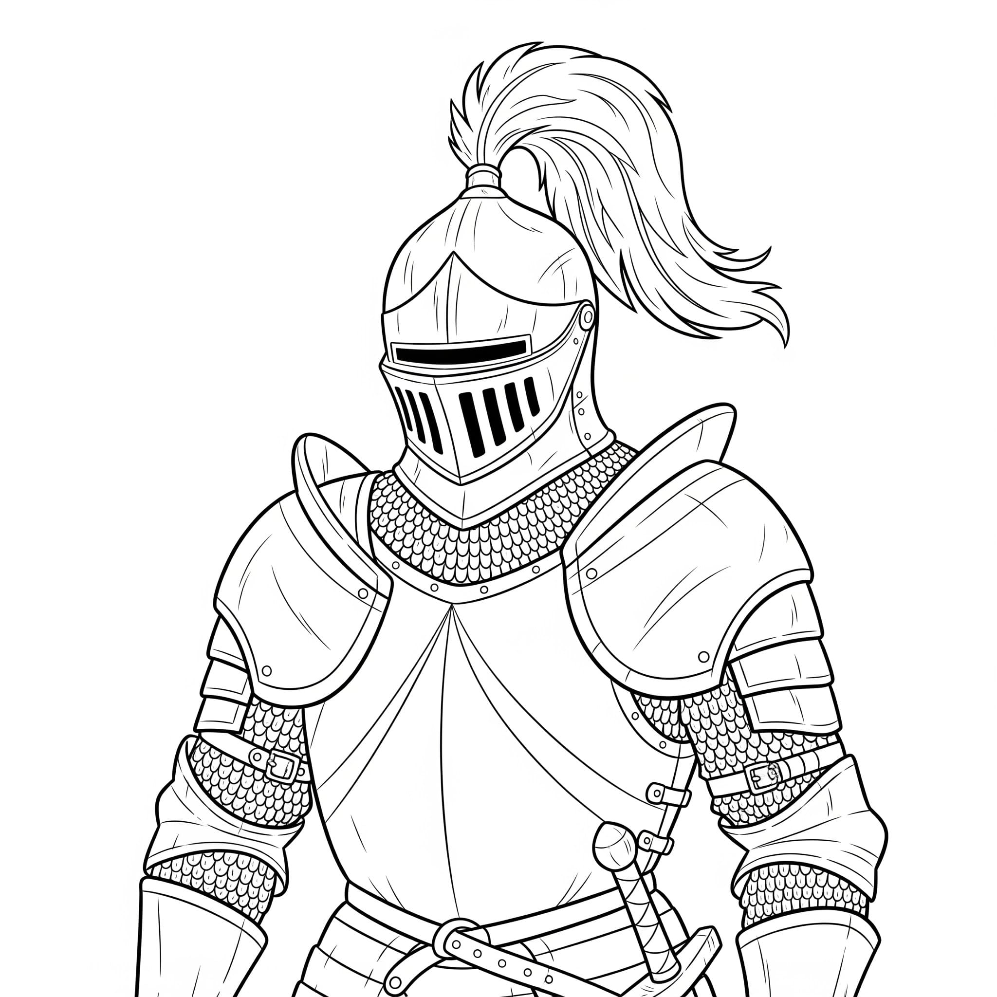 Şövalye 3 Boyama Sayfası