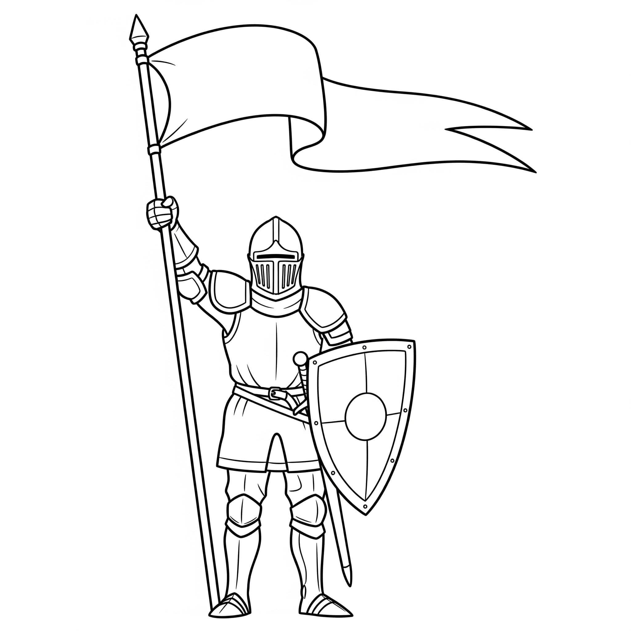 Şövalye 4 Boyama Sayfası