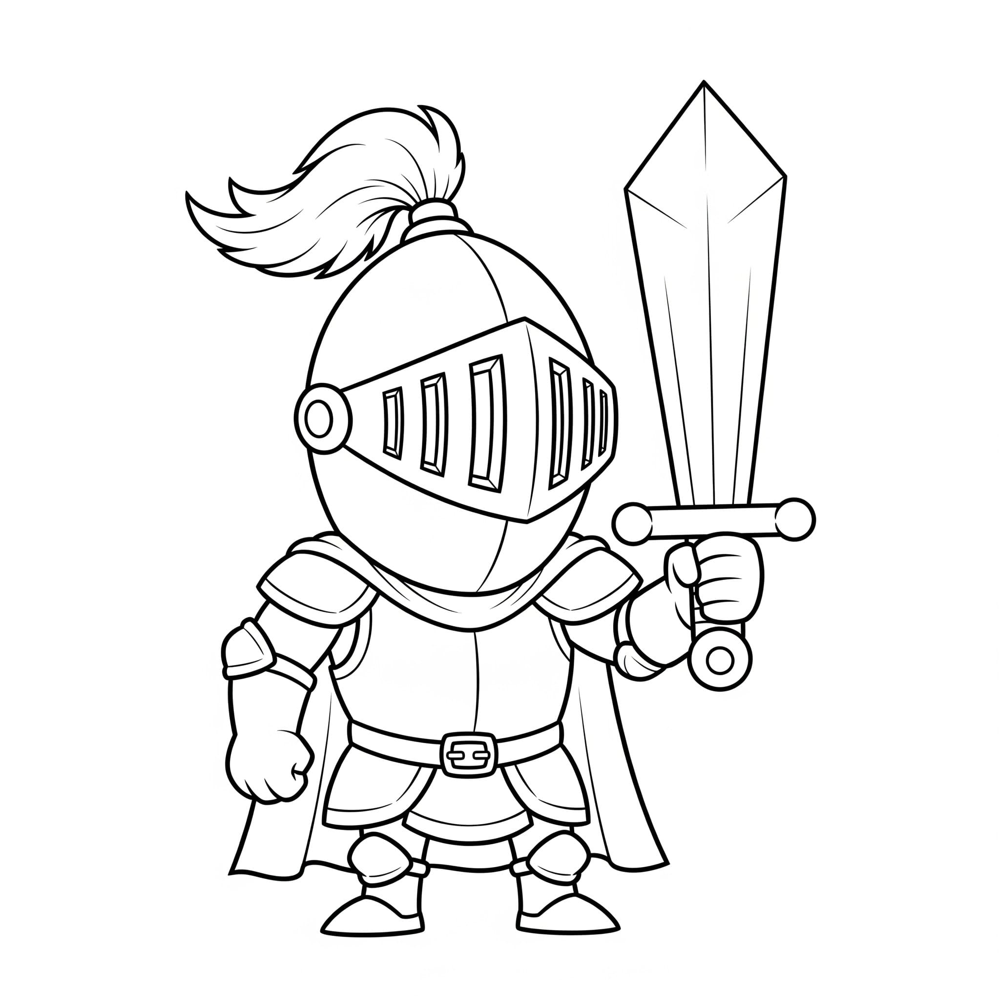 Şövalye 5 Boyama Sayfası