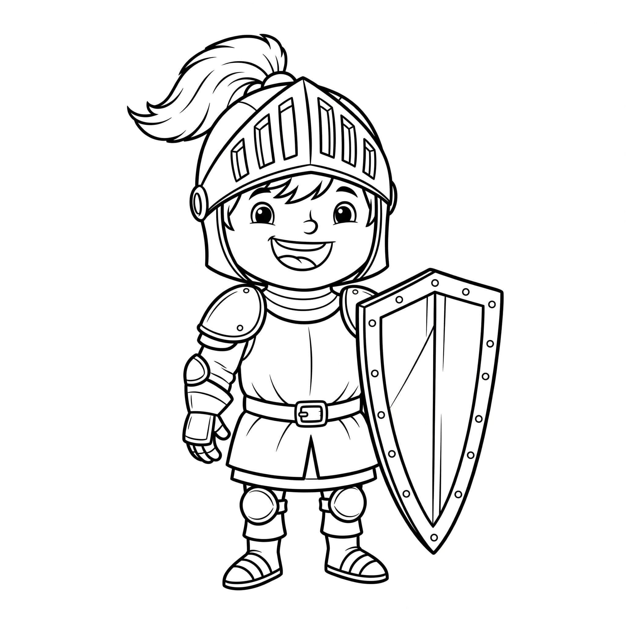 Şövalye 6 Boyama Sayfası